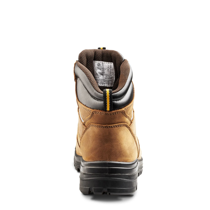 Terra® Men's Barricade 6" Composite Toe Safety Work Boot with External Met Guard - Brown - 3057BN