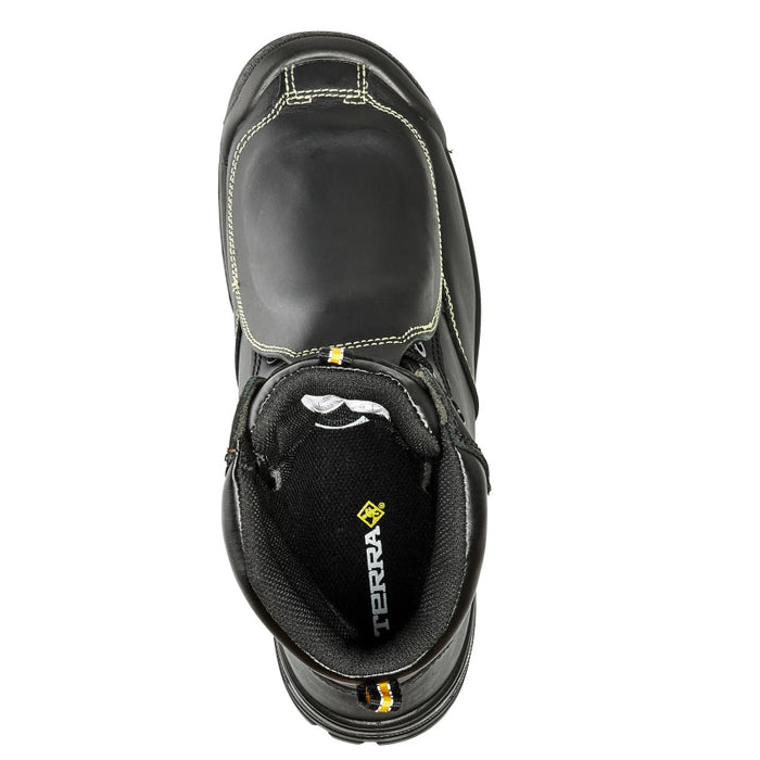 Terra® Men's Barricade 8" Composite Toe Safety Work Boot with External Met Guard - Black - K305BK