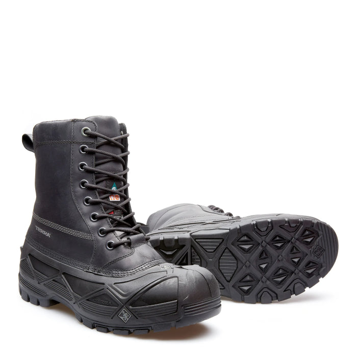 Terra® Men's Crossbeam Composite Toe Winter Safety Work Boot - Black - 4NQUBK