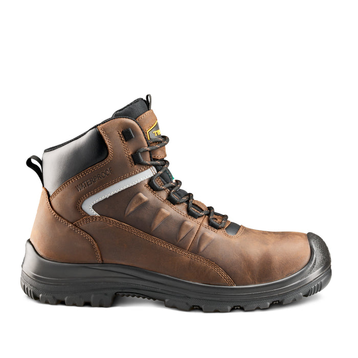 Terra® Men's Findlay 6" Waterproof Composite Toe Safety Work Boot - Dark Brown - 1318DB