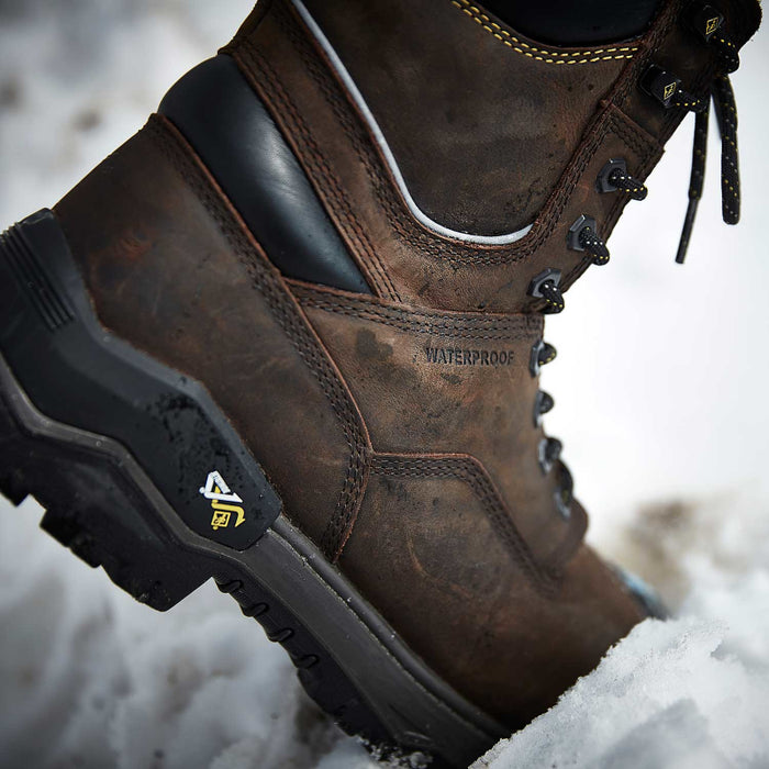 Terra® Men's Gantry LXI 400g 8" Waterproof Composite Toe Safety Work Boot - Dark Brown - 8398DB