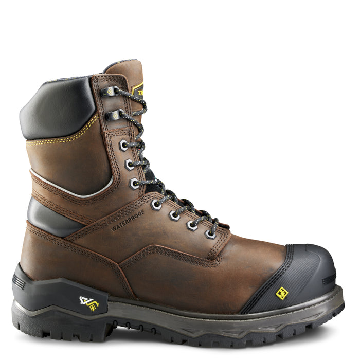 Terra® Men's Gantry LXI 400g 8" Waterproof Composite Toe Safety Work Boot - Dark Brown - 8398DB