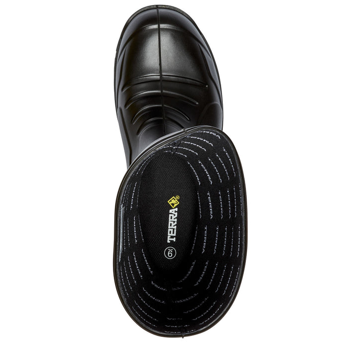 Terra® Men's  Narvik Composite Toe Safety Work Boot with Internal Met Guard - Black - R3001B