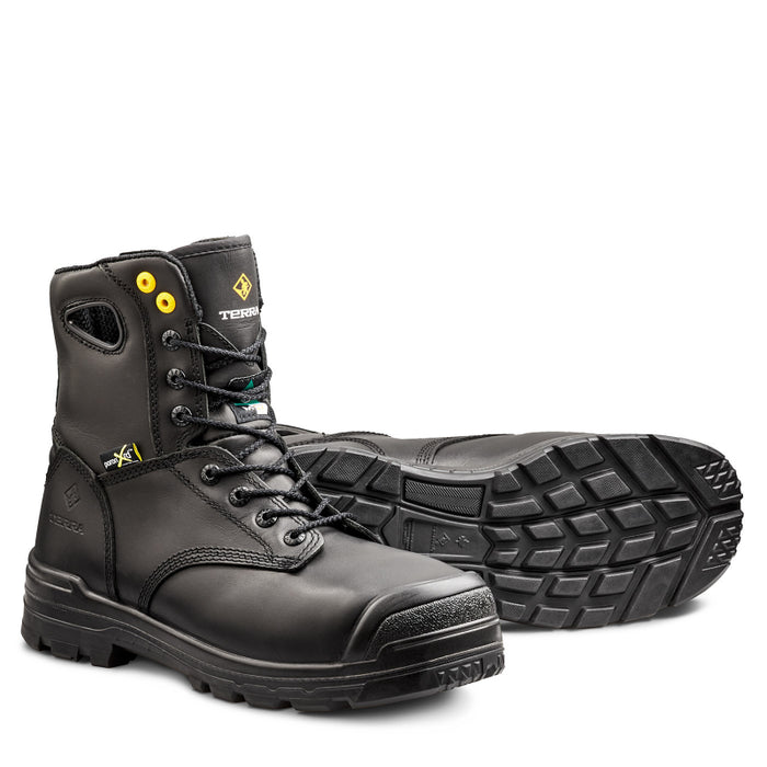 Terra® Men's Paladin 8" Composite Toe Safety Work Boot with Internal Met Guard - Black - R2988B