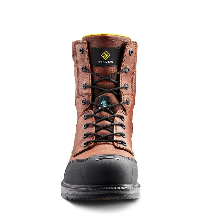 Terra® Men's Patton 8" Aluminum Toe Safety Work Boot - 4NS5