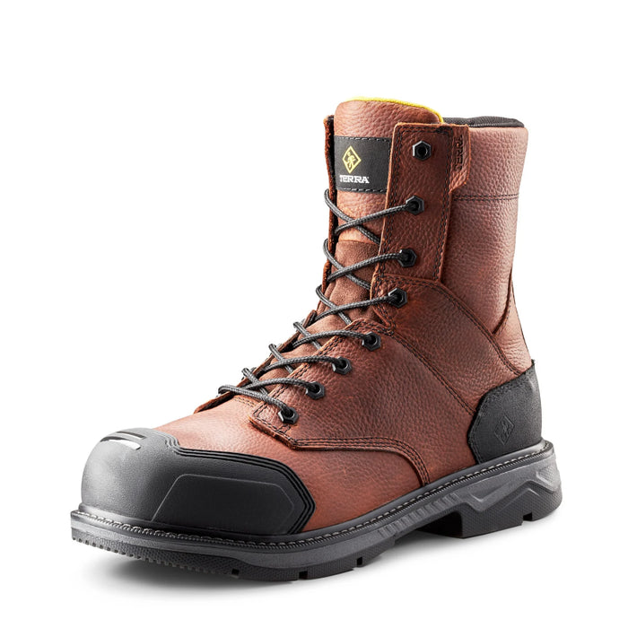 Terra® Men's Patton 8" Aluminum Toe Safety Work Boot - 4NS5