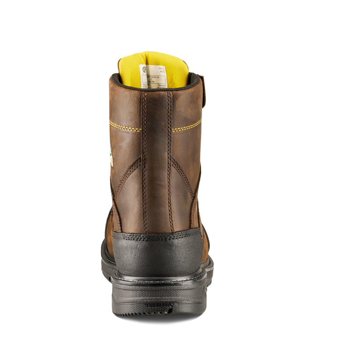 Terra® Men's Patton 8" Aluminum Toe Safety Work Boot with External Met Guard - Dark Brown - 1314DB