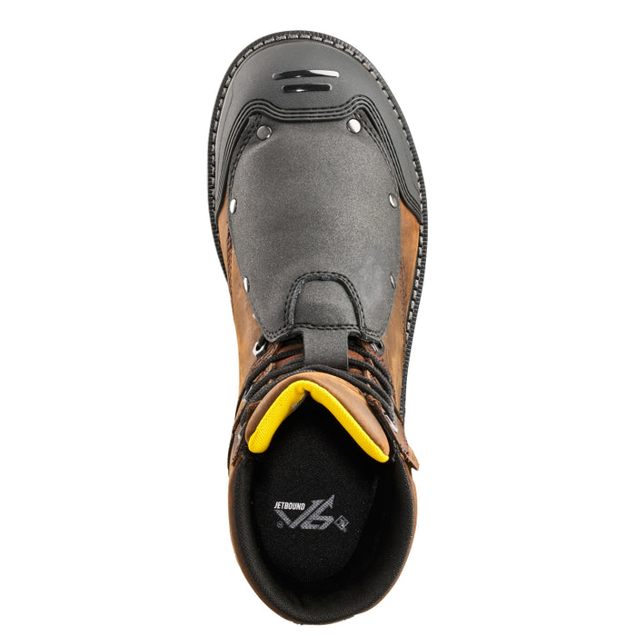 Terra® Men's Patton 8" Aluminum Toe Safety Work Boot with External Met Guard - Dark Brown - 1314DB