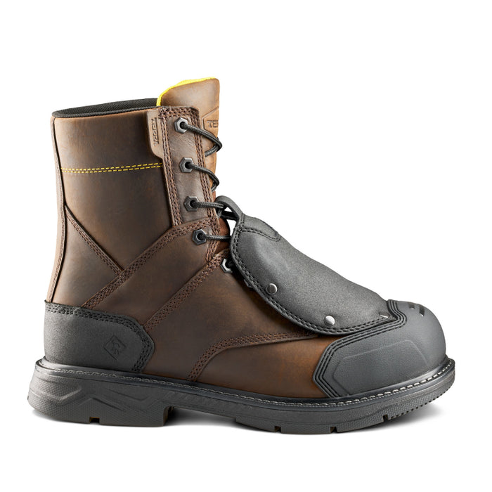 Terra® Men's Patton 8" Aluminum Toe Safety Work Boot with External Met Guard - Dark Brown - 1314DB