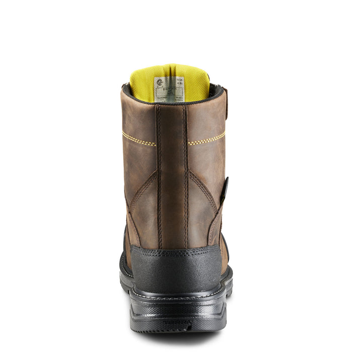 Terra® Men's Patton 8" Aluminum Toe Safety Work Boot with Internal Met Guard - Dark Brown - 839KDB