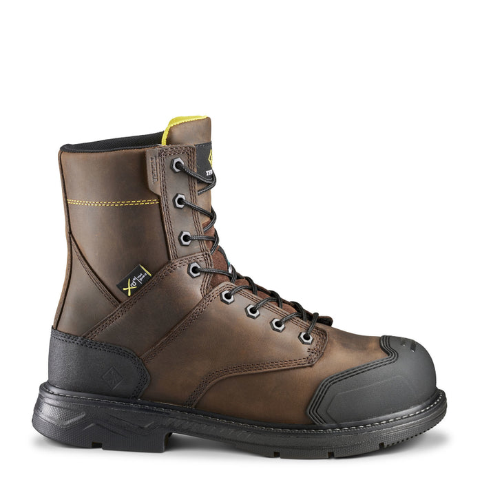 Terra® Men's Patton 8" Aluminum Toe Safety Work Boot with Internal Met Guard - Dark Brown - 839KDB