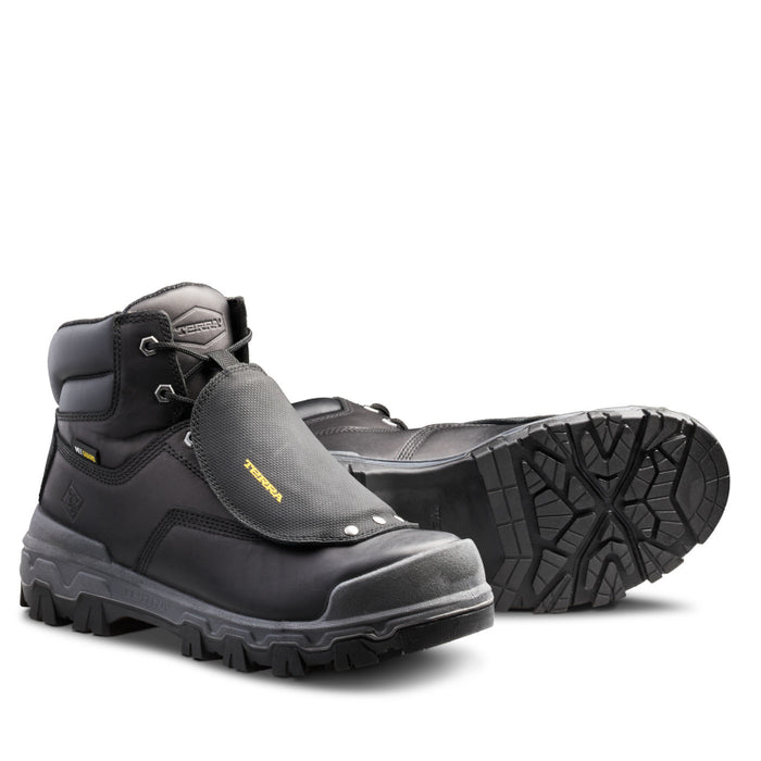 Terra® Men's Sentry 2020 6" Nano Composite Toe Safety Work Boot with External Met Guard - Black - 4NRXBK