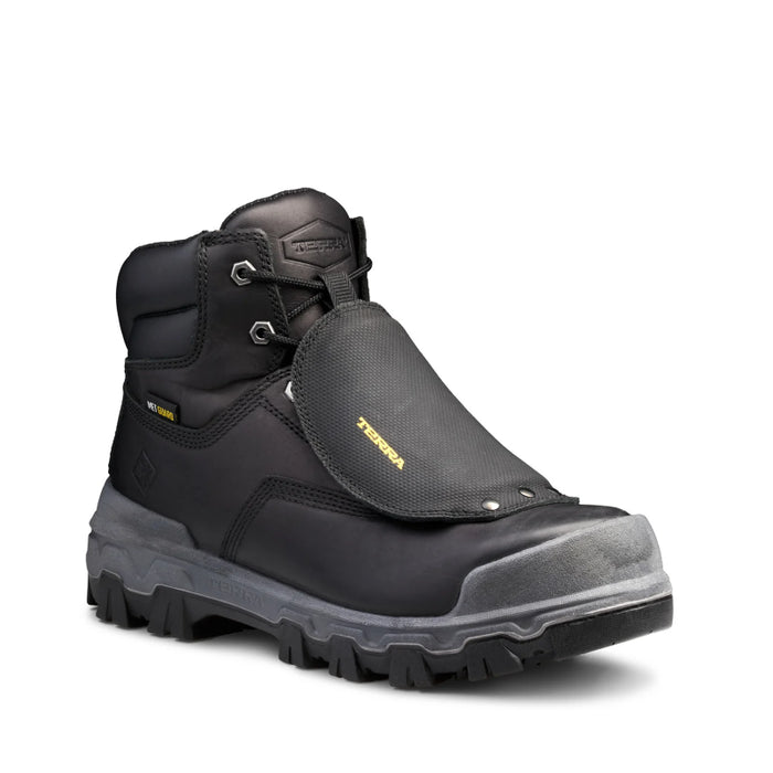 Terra® Men's Sentry 2020 6" Nano Composite Toe Safety Work Boot with External Met Guard - Black - 4NRXBK