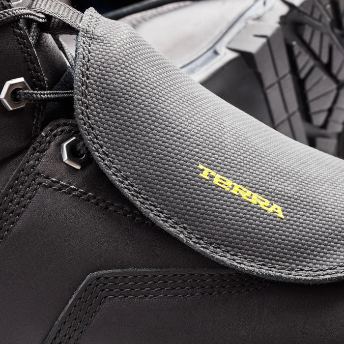 Terra® Men's Sentry 2020 6" Nano Composite Toe Safety Work Boot with External Met Guard - Black - 4NRXBK