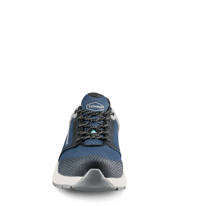 Terra® Men's Vector Composite Toe Athletic Safety Work Shoe - Navy - 1276NV