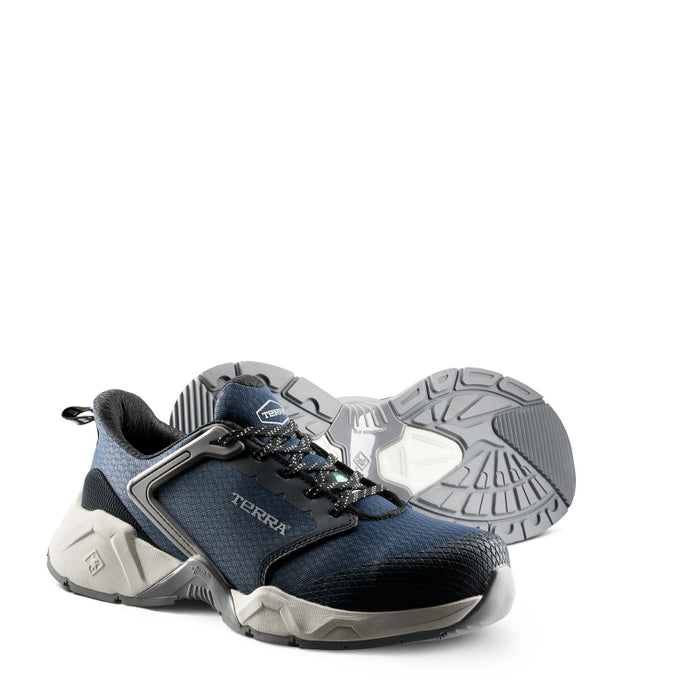 Terra® Men's Vector Composite Toe Athletic Safety Work Shoe - Navy - 1276NV