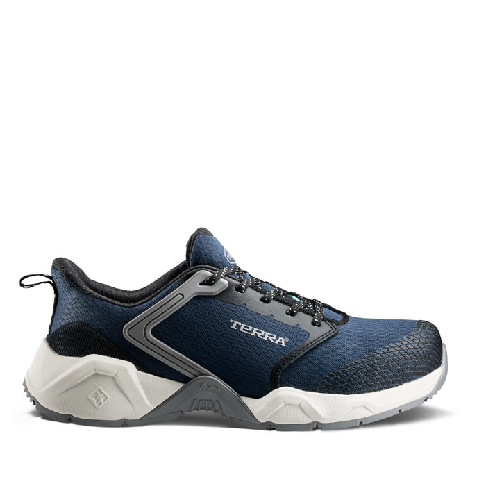 Terra® Men's Vector Composite Toe Athletic Safety Work Shoe - Navy - 1276NV