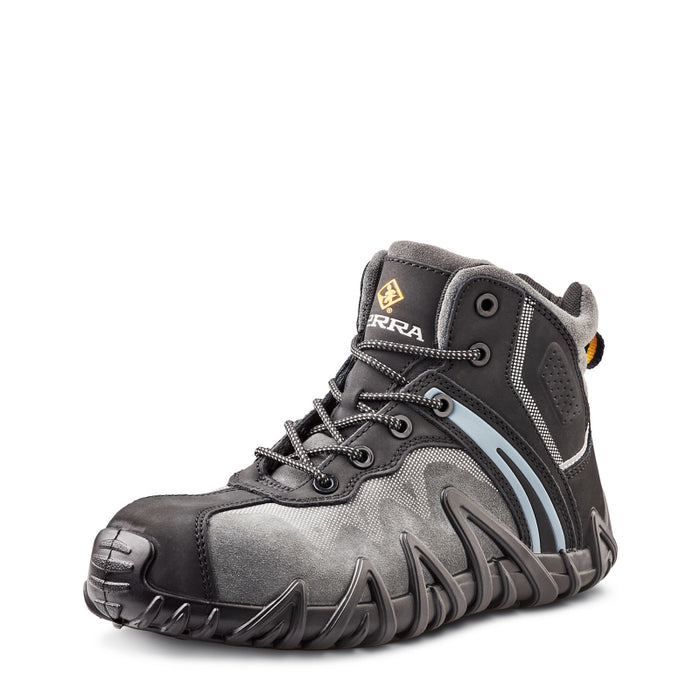 Terra® Men's Venom Mid Composite Toe Safety Work Shoe - Black - R8285B