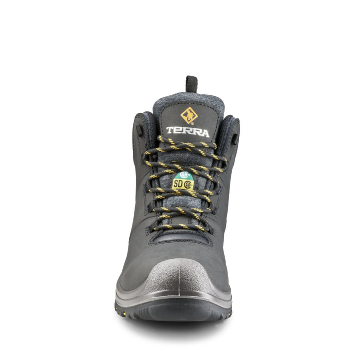 Terra® Women's Findlay 6" Waterproof Composite Toe Safety Work Boot - Black - 839LBK
