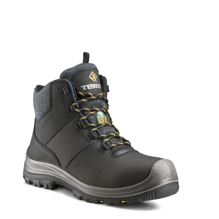 Terra® Women's Findlay 6" Waterproof Composite Toe Safety Work Boot - Black - 839LBK