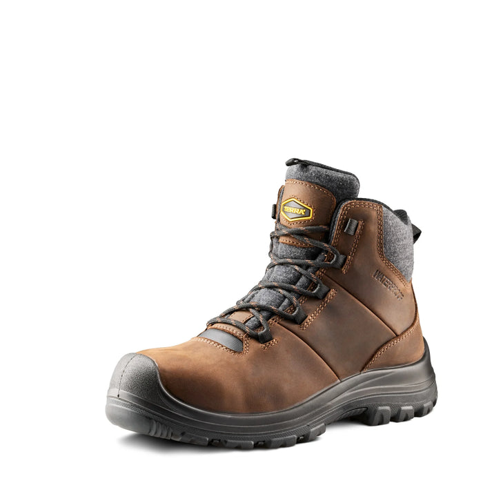 Terra® Women's Findlay 6" Waterproof Composite Toe Safety Work Boot - Dark Brown - 1319DB