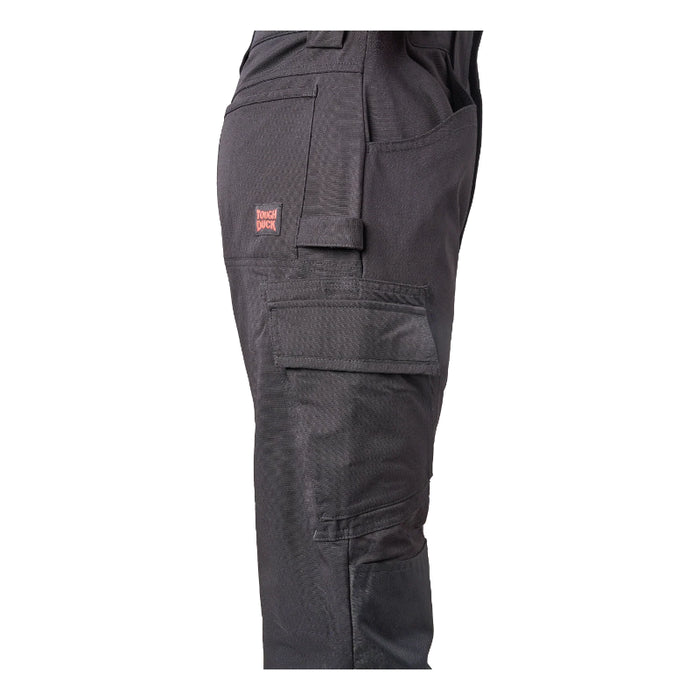 Tough Duck® Comfort-Fit Tough Flex Fleece-Lined Cargo Work Pant - Black - WP16
