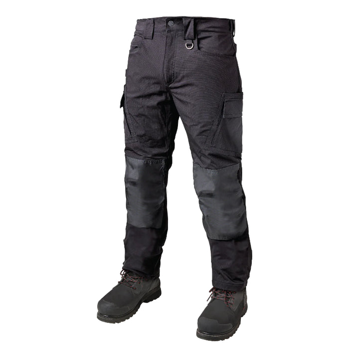 Tough Duck® Comfort-Fit Tough Flex Fleece-Lined Cargo Work Pant - Black - WP16