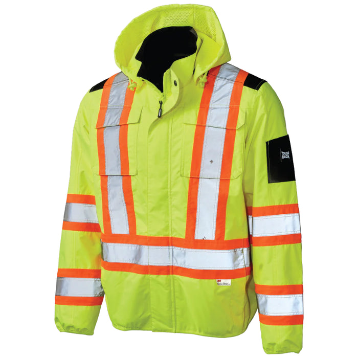Tough Duck® Light Weight Mesh-Lined Hi Vis Safety Jacket - SJ50