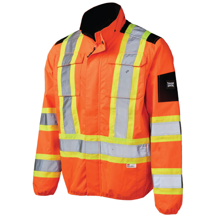Tough Duck® Light Weight Mesh-Lined Hi Vis Safety Jacket - SJ50