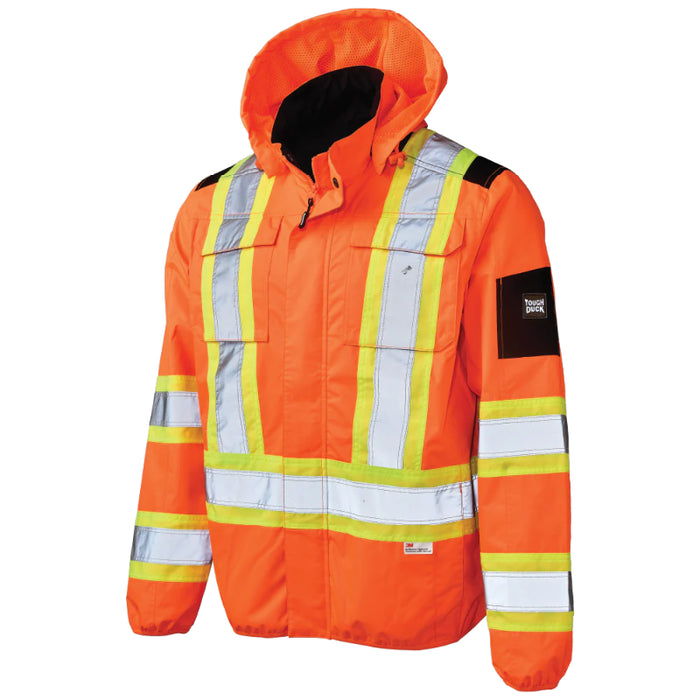 Tough Duck® Light Weight Mesh-Lined Hi Vis Safety Jacket - SJ50