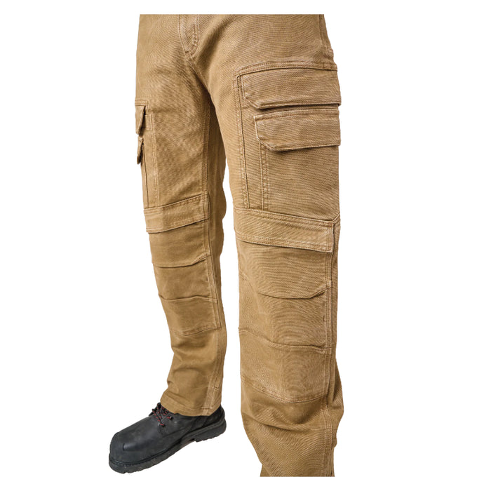 Tough Duck® Tough Flex Washed Duck Cargo Work Pant - Cedar - WP15