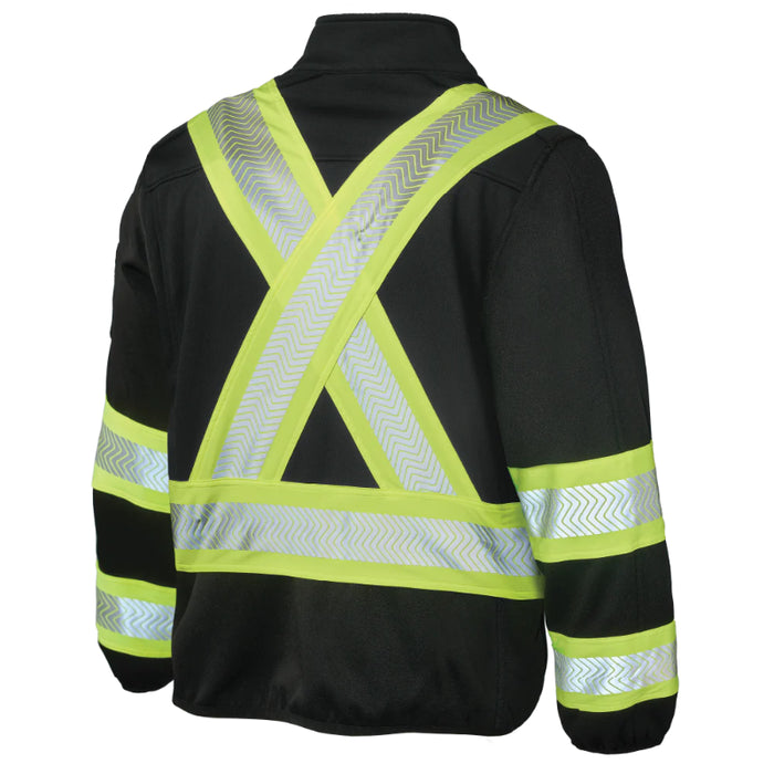 Tough Duck® Zip Font Fleece Hi Vis Safety Jacket - SJ49