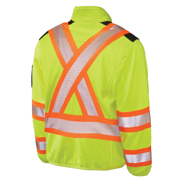Tough Duck® Zip Font Fleece Hi Vis Safety Jacket - SJ49