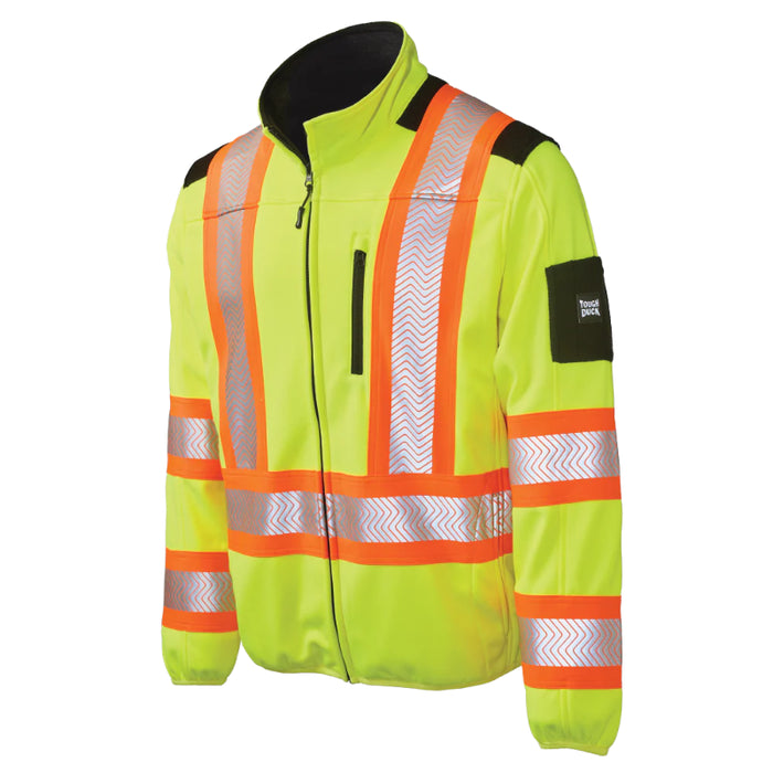 Tough Duck® Zip Font Fleece Hi Vis Safety Jacket - SJ49