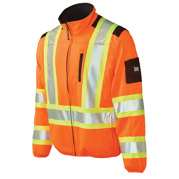 Tough Duck® Zip Font Fleece Hi Vis Safety Jacket - SJ49