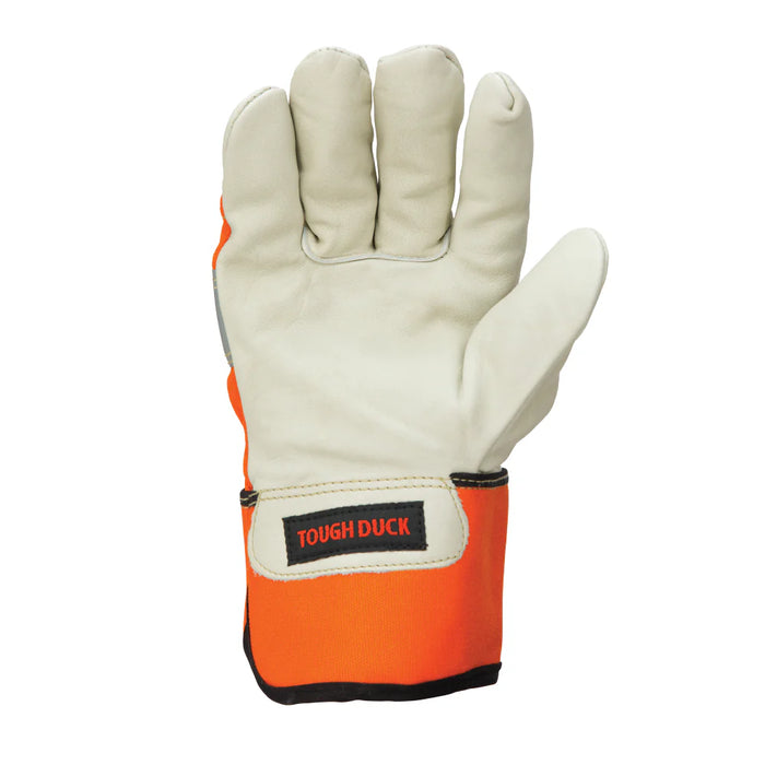 Tough Duck 3M Thinsulate Lined Full Grain Hi-Vis Fitters Glove - G794