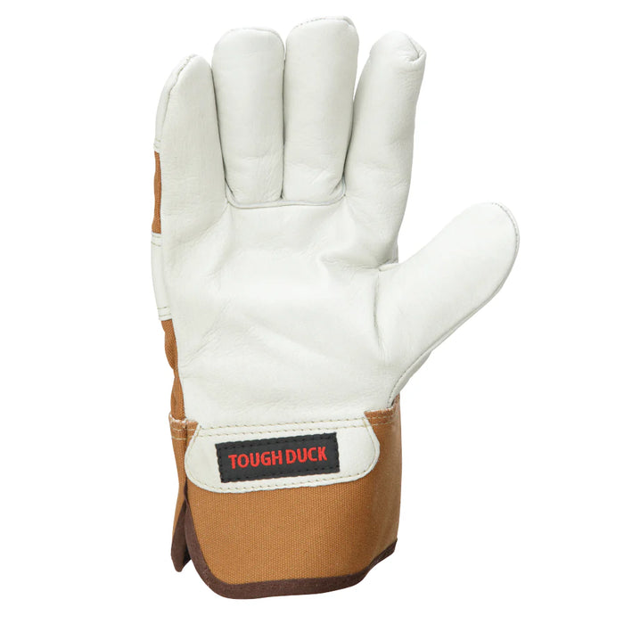 Tough Duck Cow Grain Fitters Glove - Palm Lined - Gi86