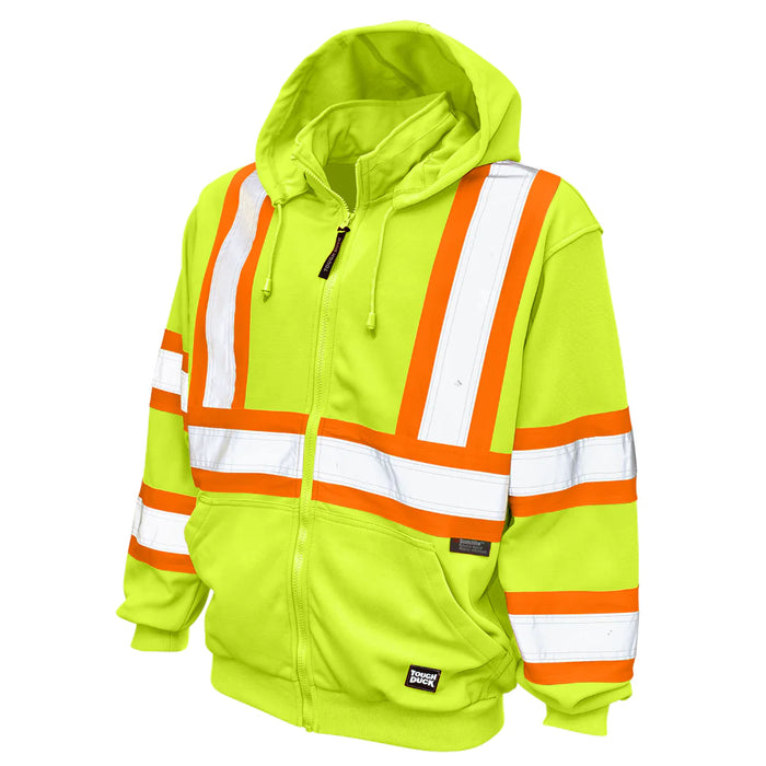 Tough Duck® Fleece Unlined Safety Hoodie with Adjustable Drawcord - S494