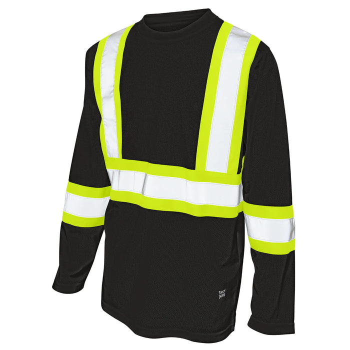 Tough Duck Hi-Vis Micro Mesh Long Sleeve Safety T-Shirt - ST10