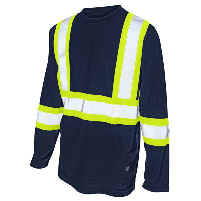 Tough Duck Hi-Vis Micro Mesh Long Sleeve Safety T-Shirt - ST10