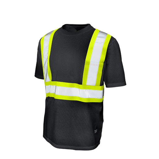 Tough Duck Hi-Vis Micro Mesh Short Sleeve Safety T-Shirt with Pocket - CSA Compliant - S392