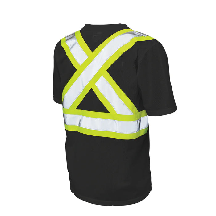 Tough Duck Hi-Vis Micro Mesh Short Sleeve Safety T-Shirt with Pocket - S392