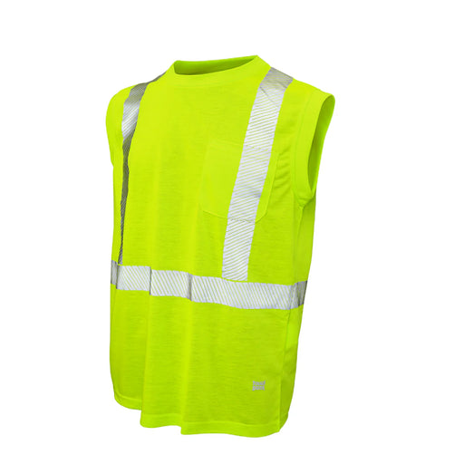 Tough Duck Hi-Vis Polyester Jersey Sleeveless Safety T-Shirt - CSA Compliant - ST15