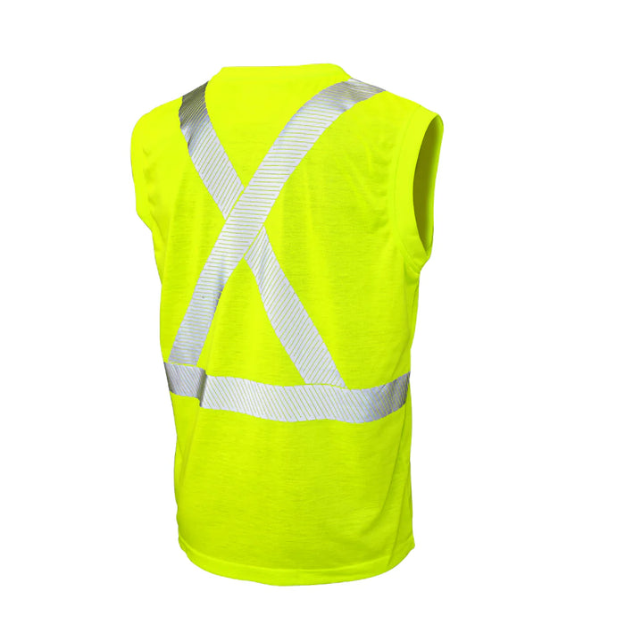 Tough Duck Hi-Vis Polyester Jersey Sleeveless Safety T-Shirt - ST15