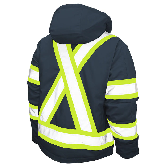 Tough Duck Hi-Vis X - Back Safety Jacket with Laydown Collar - S457