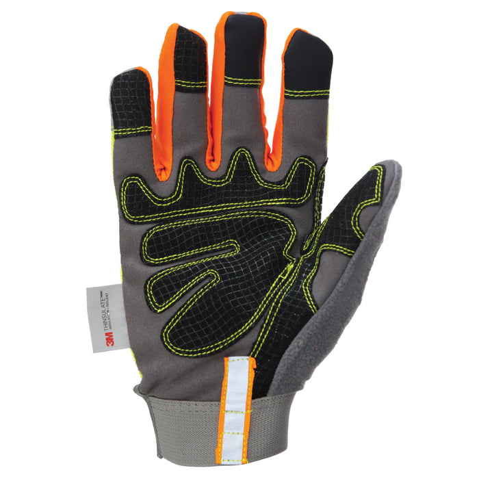 Tough Duck Hi-Vis Waterproof and Touchscreen Compatible Precision Glove - WA33