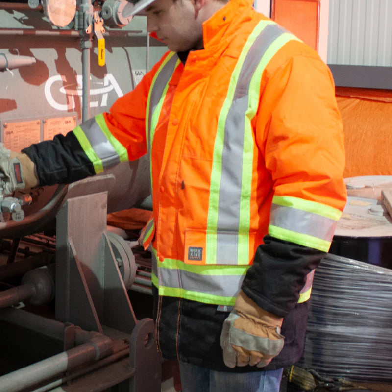 tough duck safety jacket high vis and hi visibility coats