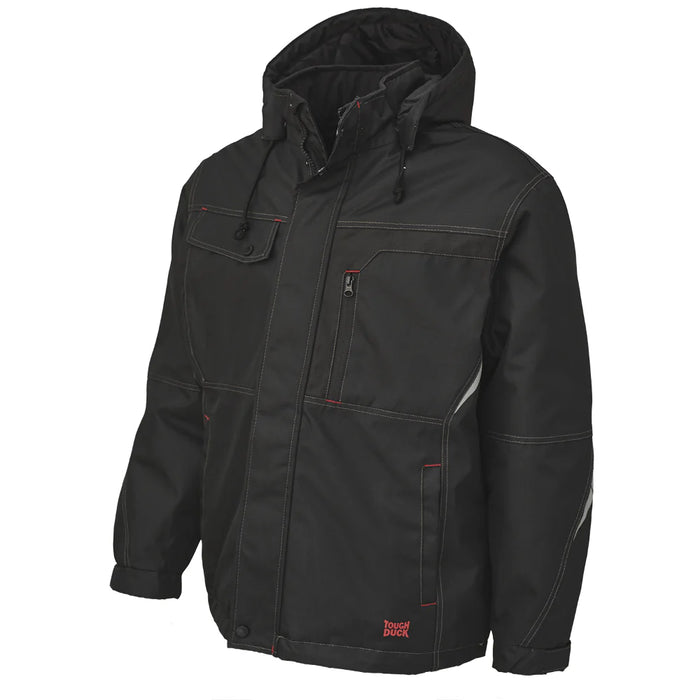 Tough Duck Poly Oxford Parka Jacket with Detachable Hoodie - WJ13