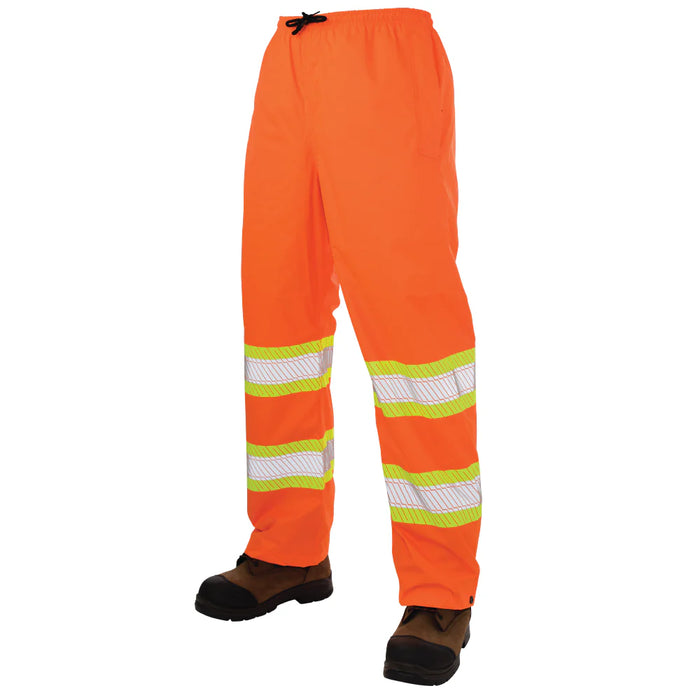 Tough Duck Pull-On Ripstop Packable Safety Rain Pant - SP02