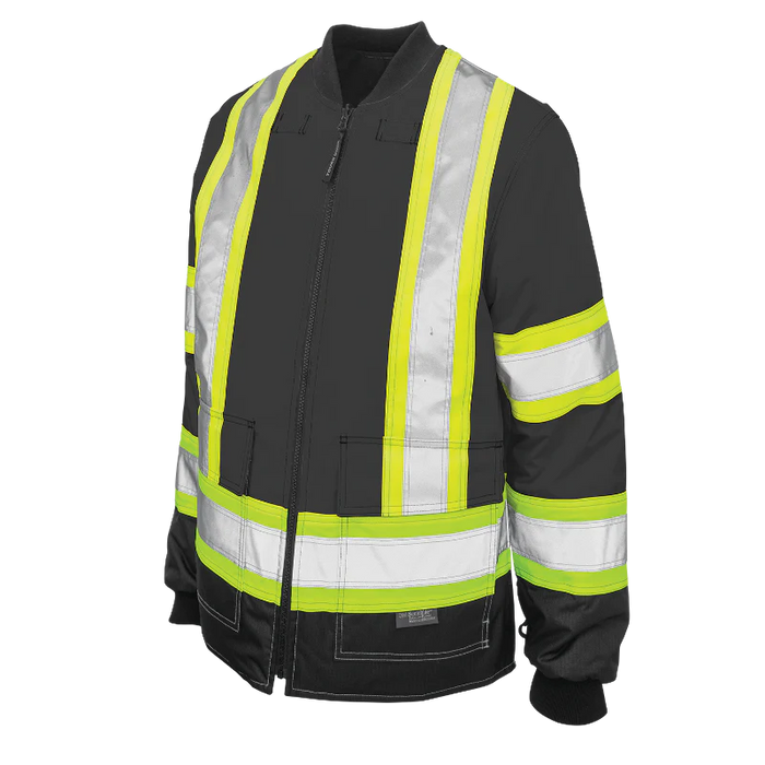 Tough Duck Ripstop 4-In-1 Safety Jacket with Quick Release Hoodie - S187